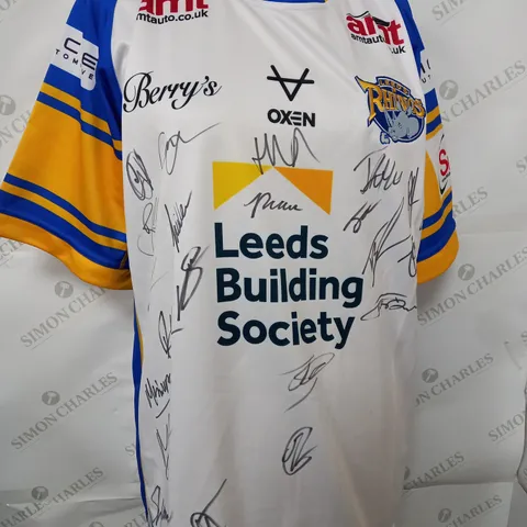 LEEDS RHINOS SIGNED SHIRT