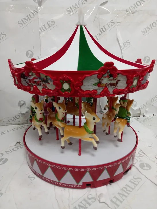 MR CHRISTMAS DELUXE VINTAGE CAROUSEL