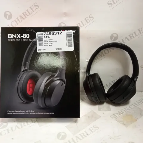 LINDY BNX-80 WIRELESS NOISE CANCELLING HEADPHONES