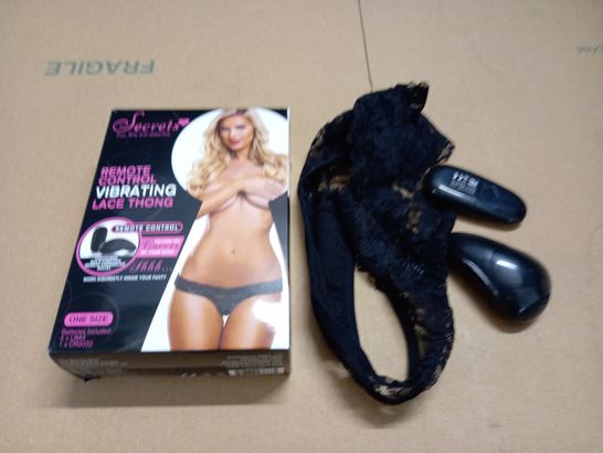 BOXED REMOTE CONTROL VIBRATING LACE THONG