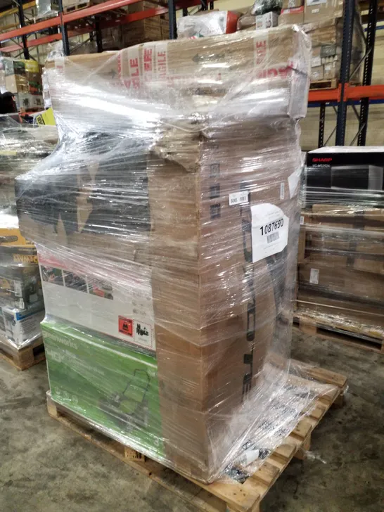 PALLET OF APPROXIMATELY 11 UNPROCESSED RAW RETURN HOUSEHOLD AND ELECTRICAL GOODS TO INCLUDE;