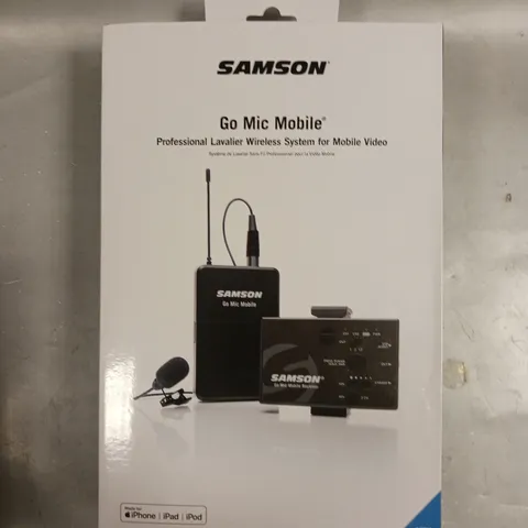 BOXED SEALED SAMSON GO MIC MOBILE PROFESSIONAL LAVALIER WIRELESS SYSTEM 