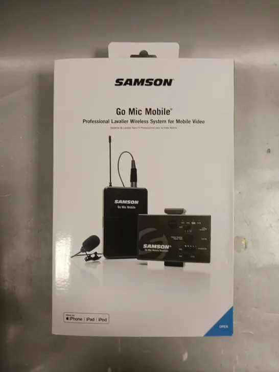 BOXED SEALED SAMSON GO MIC MOBILE PROFESSIONAL LAVALIER WIRELESS SYSTEM 