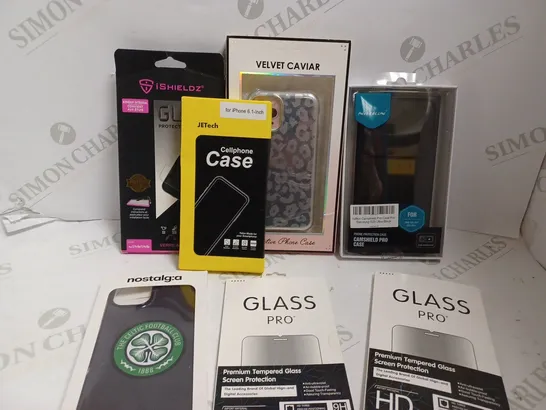 BOX OF APPROX 20 ITEMS INCLUDING ASSORTED CASES, SCREEN PROTECTORS AND CABLES FOR VARIOUS MOBILE PHONES