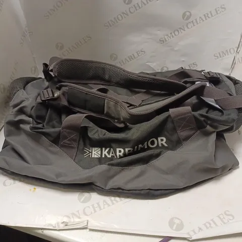 KARRIMOR CARGO 40 DUFFEL BAG - BLACK/CINDER