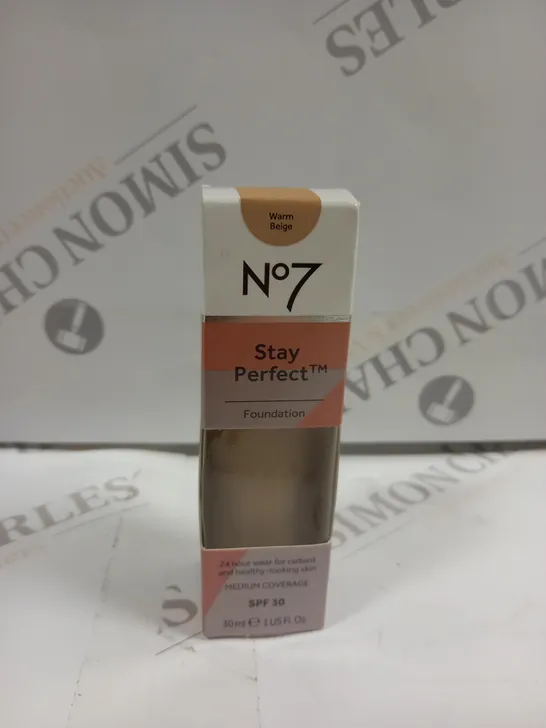 NO7 STAY PERFECT FOUNDATION SPF30 30ML