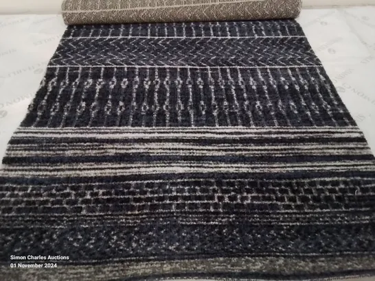 BRAND NEW PACO HOME 421 BLACK/BLUE ARGINO RUG SIZE 80CM 150CM 