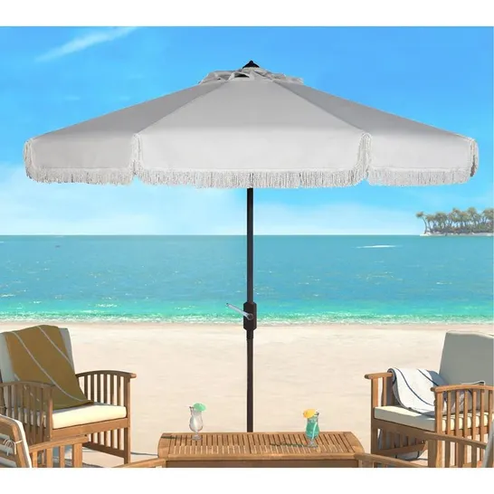 BOXED 256CM TILT BEACH PARASOL. 