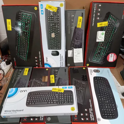 LOT OF APPROX 10 ASSORTED COMPUTER KEYBOARDS