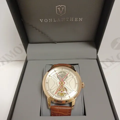 VONLANTHEN LEATHER STRAP WATCH