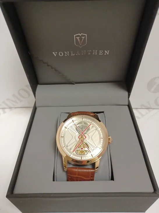 VONLANTHEN LEATHER STRAP WATCH