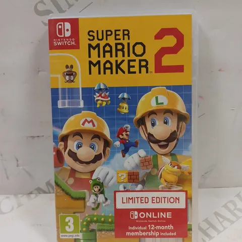 SUPER MARIO MAKER 2 FOR THE NINTENDO SWITCH