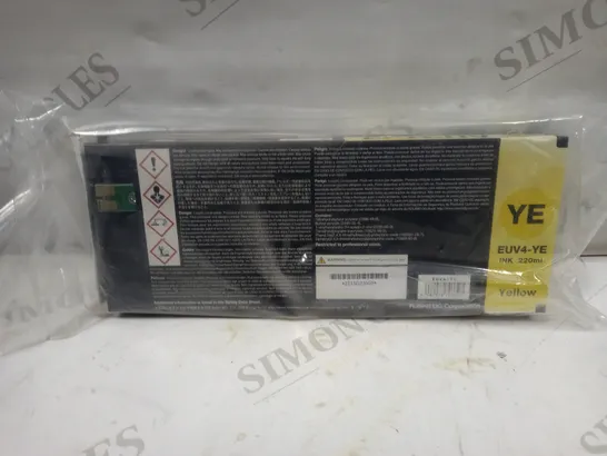 SEALED ROLAND EUV4-YE INK CARTRIDGE - YELLOW 220ML