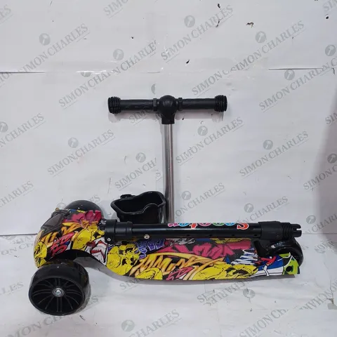 BOXED UNBRANDED SCOOTER IN GRAFFITI STYLE 