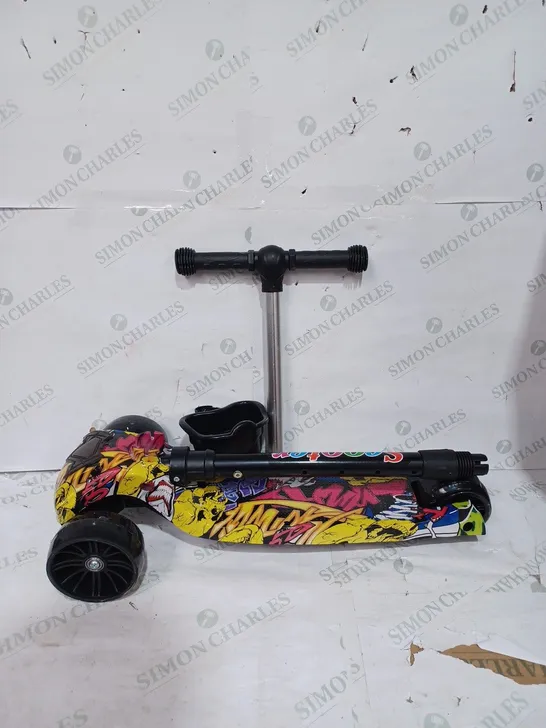 BOXED UNBRANDED SCOOTER IN GRAFFITI STYLE 