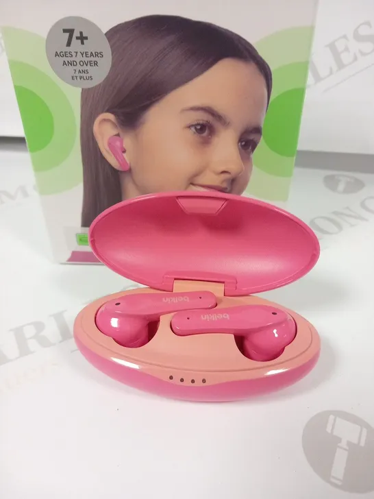 BOXED BELKIN SOUNDFORM NANO WIRELESS EARBUDS FOR KIDS