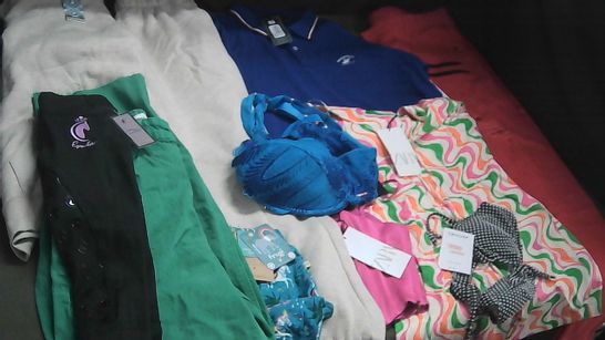 LARGE QUANTITY OF ASSORTED CLOTHING ITEMS TO INCLUDE EQCOUTURE, FRUGI AND ZARA
