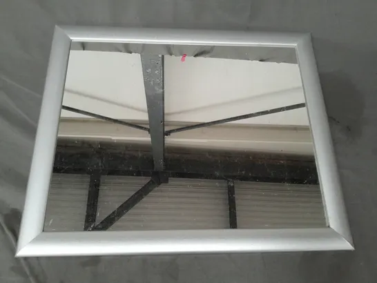 DECORATIVE MIRROR IN SILVER COLOUR FRAME - COLLECTION ONLY