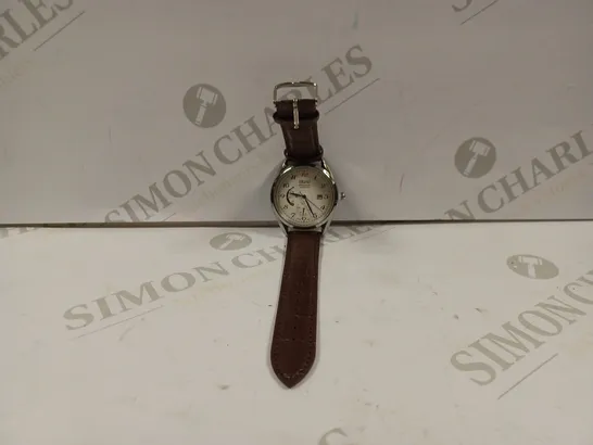 SEIKO PRESAGE AUTOMATIC WHITE DIAL LEATHER WATCH STRAP