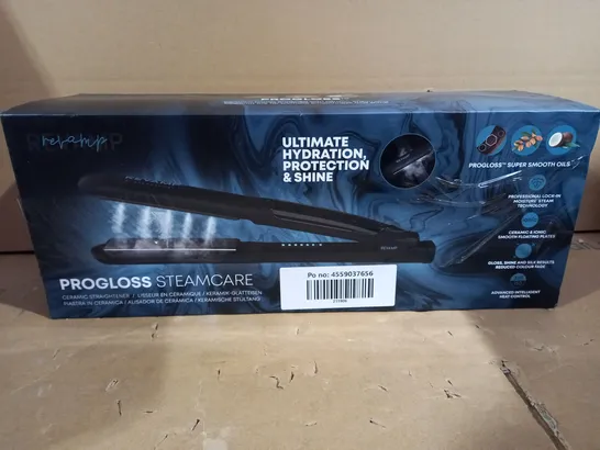 BOXED REVAMP PROGLOSS STEAMCARE STRAIGHTENERS