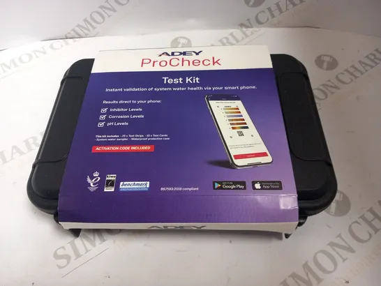 BOXED ADEY PRO CHECK TEST KIT INSTANT VALIDATION OF SYSTEM WATER HEALTH VIA YOUR SMART PHONE