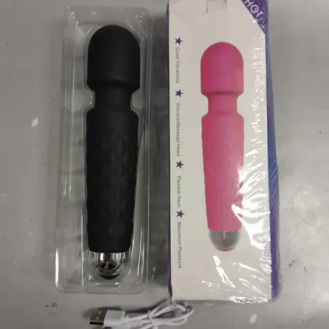 BOXED SILICONE VIBRATING MASSAGE WAND 