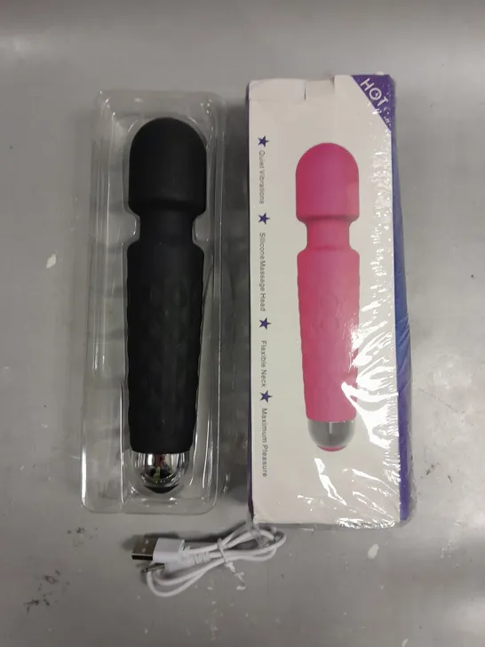 BOXED SILICONE VIBRATING MASSAGE WAND 