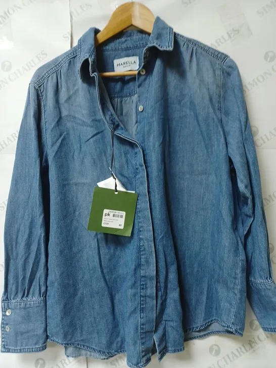 MARELLA COLLANA DENIM SHIRT SIZE 8