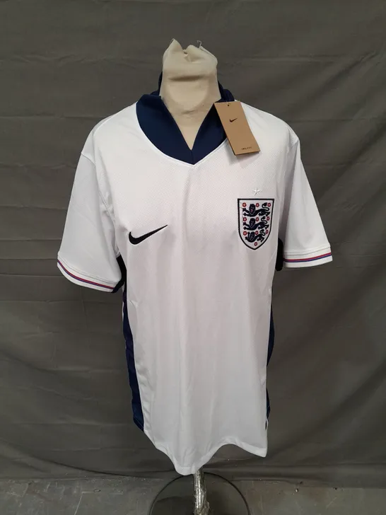 NIKE FOOTBALL ENGLAND JERSEY IN WHITE/BLUE SIZE L