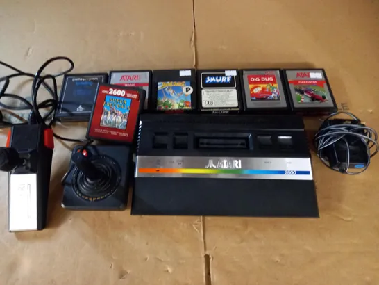 UNBOXED ATARI 2600 RETRO GAMES CONSOLE WITH 7 GAMES 