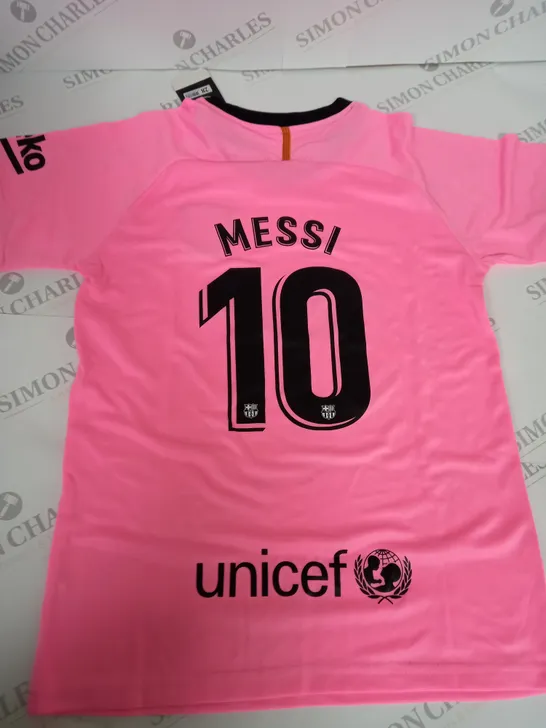 FC BARCELONA AWAY KIT WITH MESSI 10 SIZE 28