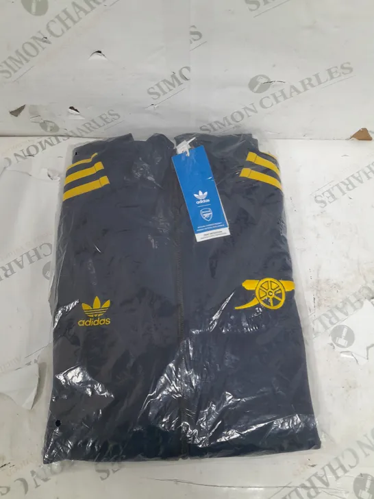 ADIDAS ARSENAL NAVY/YELLOW MEDIUM ZIP UP BAGGED 