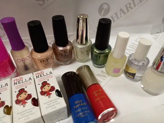 PREMIUM BRANDED NAIL POLISH APPROX. 20 ITEMS