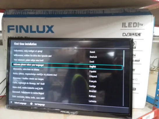 BOXED FINLUX 32-FHD-4220 32" HD READY LED TV FREEVIEW HD USB RECORD BLACK