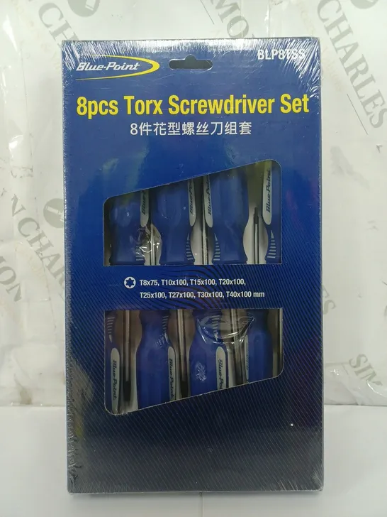BOXED AND SEALED BLUE-PRINT 8pcs TORX SCREWDRIVER SET