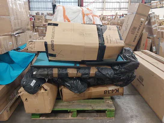 PALLET OF ASSORTED FURNITURE PARTS AND CONSUMER GOODS 