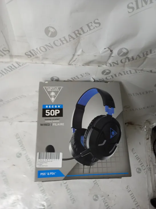 BOX OF APPROX 5 TURTLE BEACH RECON 50P HEADSETS IN BLACK 