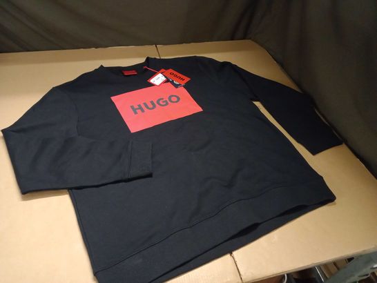 HUGO BOSS BLACK CREW NECK SWEATER - XXL