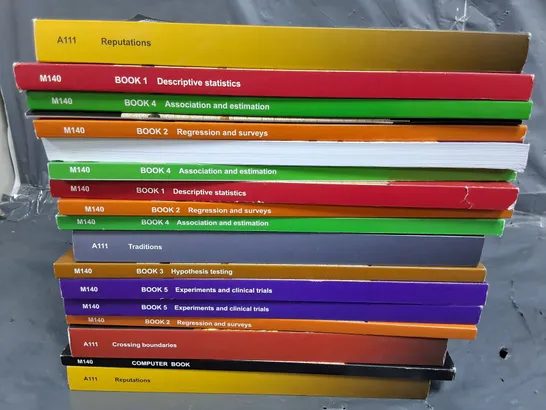 LOT OF APPROXIMATELY 40 ASSORTED OPEN UNIVERSITY TEXT BOOKS FROM VARIOUS TOPICS