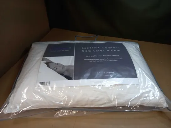 SUPERIOR COMFORT SLIM LATEX PILLOW