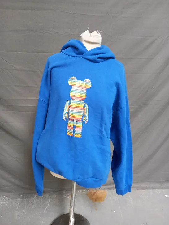 PANGAIA HEAVY WEIGHTED LEGO BRICK BLUE HOODIE - XL