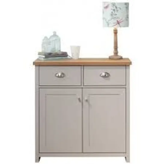 BOXED LANCASTER COMPACT SIDEBOARD - GREY