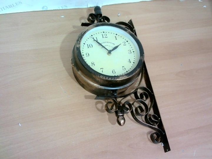 Lot 1127 GROSVENOR CLOCK CO VICTORIAN STATION STYLE GARDEN CLOCK AND