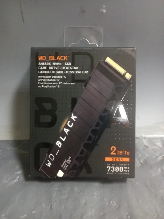 SEALED WD_BLACK SN850X NVME SSD - 2TB