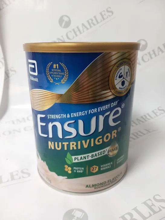 FOUR TUBS OF ENSURE NUTRIVIGOR PLANT BASED HMB 850G