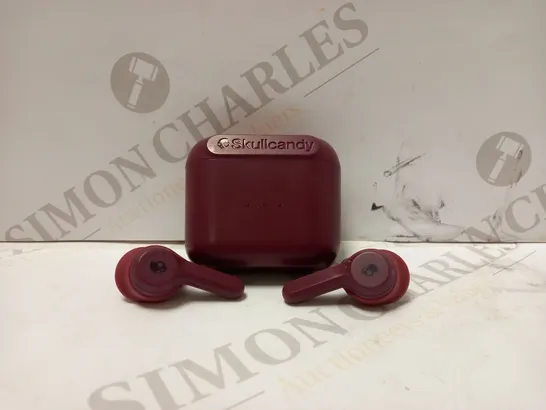 SKULLCANDY TRUE WIRELESS HEADPHONES SESH BUILT-IN MICROPHONE, DEEP RED, IN-EAR