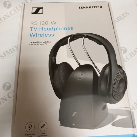 BOXED SENNHEISER RS 120-W TV HEADPHONES WIRELESS