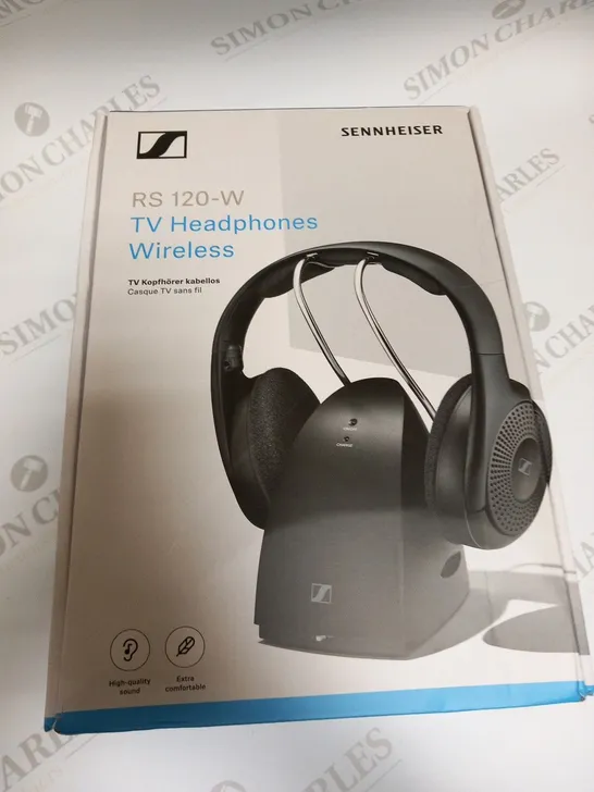 BOXED SENNHEISER RS 120-W TV HEADPHONES WIRELESS