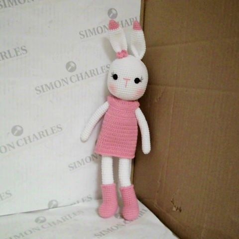 KNITTED RABBIT SOFT TOY