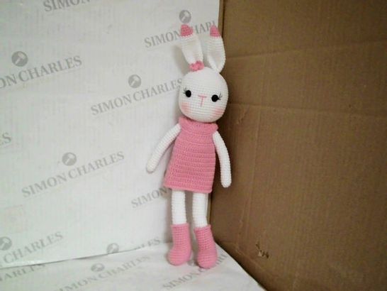 KNITTED RABBIT SOFT TOY